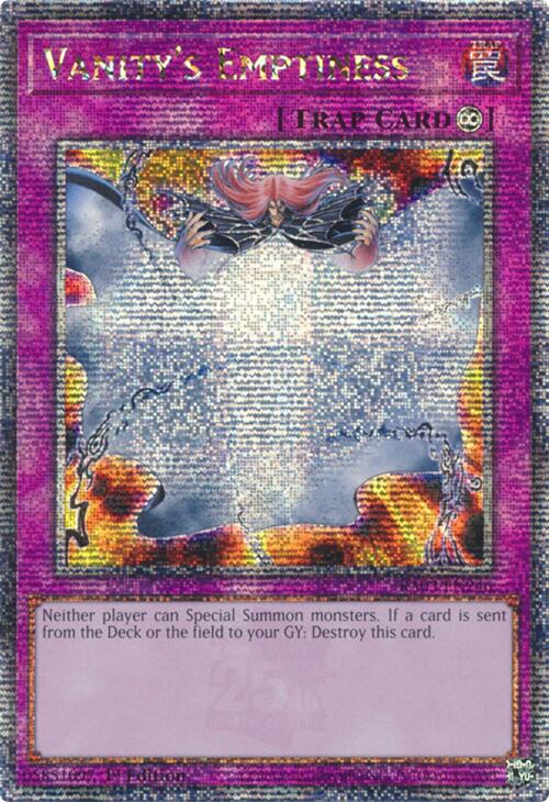 Vanity's Emptiness (Quarter Century Secret Rare) [RA03-EN246] Quarter Century Secret Rare | Clutch Gaming
