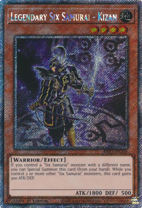 Legendary Six Samurai - Kizan (Platinum Secret Rare) [RA03-EN249] Platinum Secret Rare | Clutch Gaming