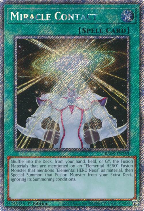 Miracle Contact (Platinum Secret Rare) [RA03-EN253] Platinum Secret Rare | Clutch Gaming