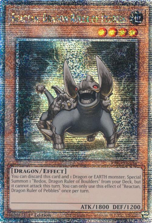 Reactan, Dragon Ruler of Pebbles (Quarter Century Secret Rare) [RA03-EN254] Quarter Century Secret Rare | Clutch Gaming