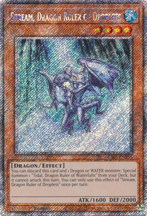Stream, Dragon Ruler of Droplets (Platinum Secret Rare) [RA03-EN255] Platinum Secret Rare | Clutch Gaming