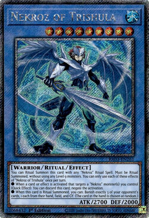 Nekroz of Trishula (Platinum Secret Rare) [RA03-EN261] Platinum Secret Rare | Clutch Gaming