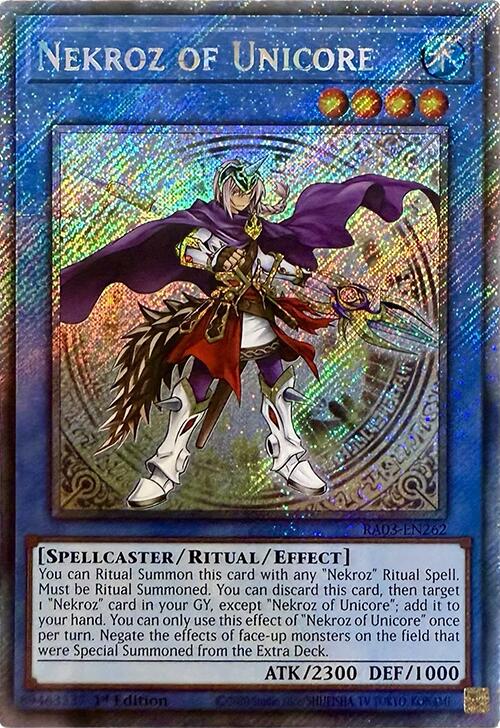 Nekroz of Unicore (Platinum Secret Rare) [RA03-EN262] Platinum Secret Rare | Clutch Gaming