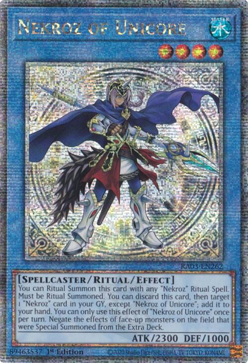 Nekroz of Unicore (Quarter Century Secret Rare) [RA03-EN262] Quarter Century Secret Rare | Clutch Gaming