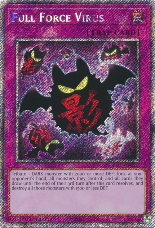 Full Force Virus (Platinum Secret Rare) [RA03-EN267] Platinum Secret Rare | Clutch Gaming