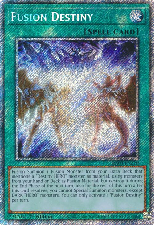 Fusion Destiny (Platinum Secret Rare) [RA03-EN270] Platinum Secret Rare | Clutch Gaming