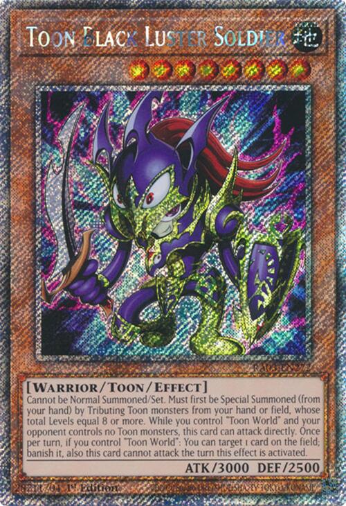 Toon Black Luster Soldier (Platinum Secret Rare) [RA03-EN272] Platinum Secret Rare | Clutch Gaming