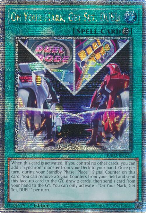 On Your Mark, Get Set, DUEL! (Quarter Century Secret Rare) [RA03-EN276] Quarter Century Secret Rare | Clutch Gaming