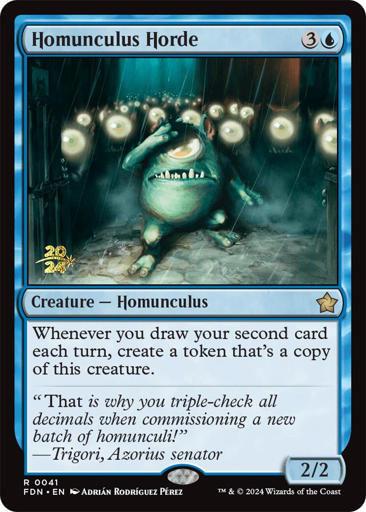 Homunculus Horde [Foundations Prerelease Promos] | Clutch Gaming