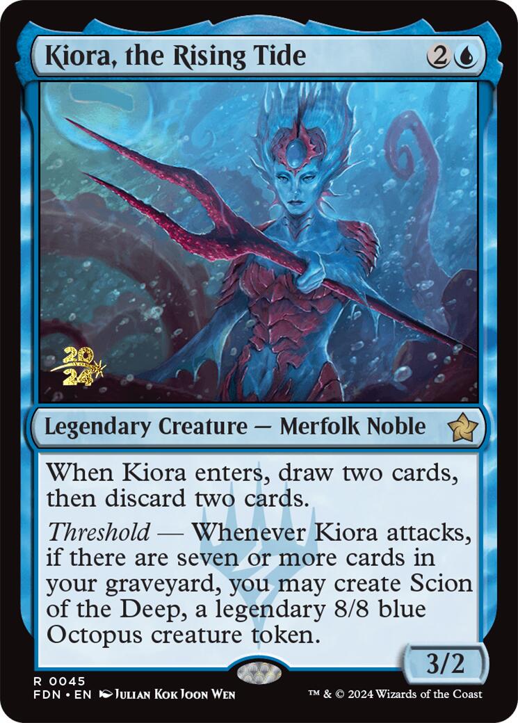 Kiora, the Rising Tide [Foundations Prerelease Promos] | Clutch Gaming