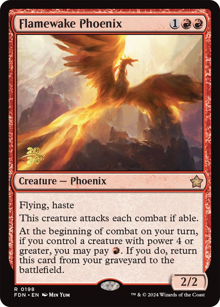 Flamewake Phoenix [Foundations Prerelease Promos] | Clutch Gaming