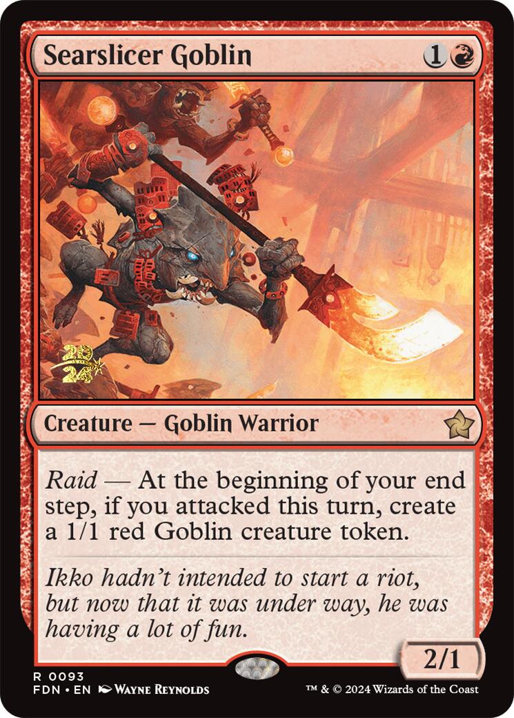 Searslicer Goblin [Foundations Prerelease Promos] | Clutch Gaming