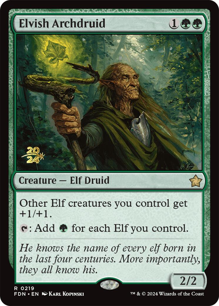 Elvish Archdruid [Foundations Prerelease Promos] | Clutch Gaming