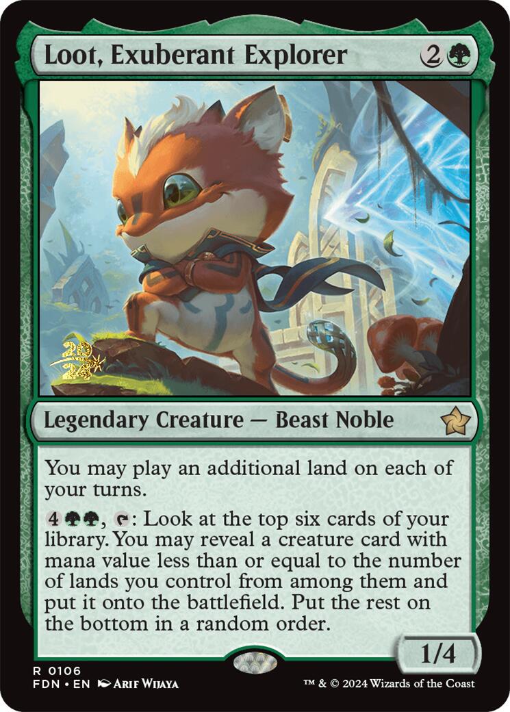 Loot, Exuberant Explorer [Foundations Prerelease Promos] | Clutch Gaming