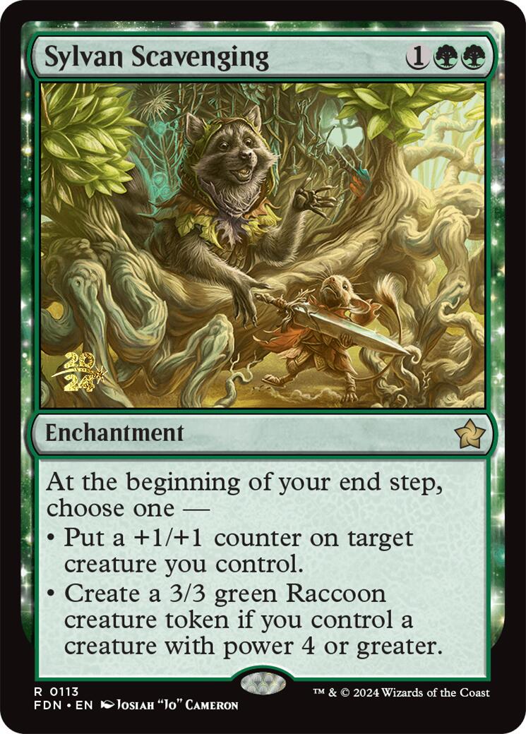 Sylvan Scavenging [Foundations Prerelease Promos] | Clutch Gaming