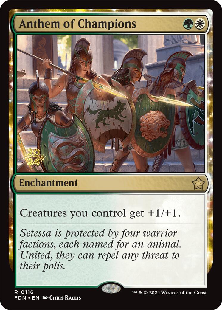 Anthem of Champions [Foundations Prerelease Promos] | Clutch Gaming