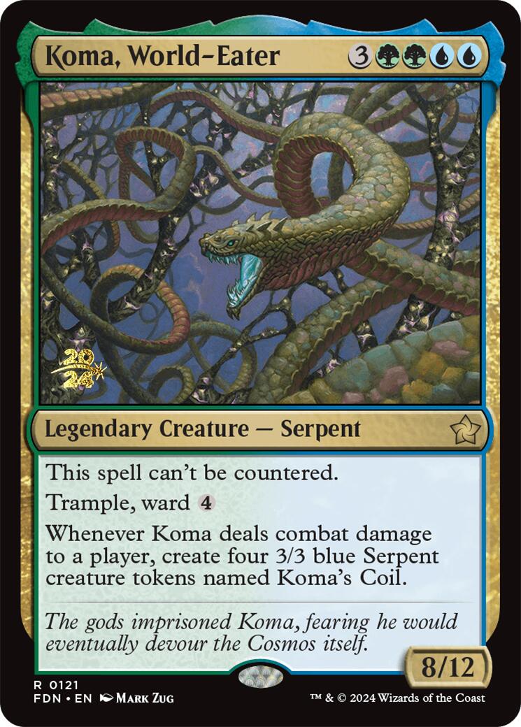 Koma, World-Eater [Foundations Prerelease Promos] | Clutch Gaming