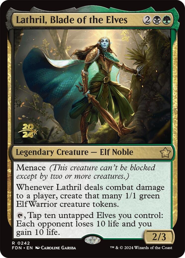 Lathril, Blade of the Elves [Foundations Prerelease Promos] | Clutch Gaming