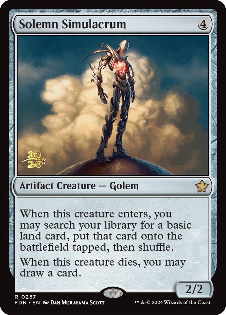 Solemn Simulacrum [Foundations Prerelease Promos] | Clutch Gaming