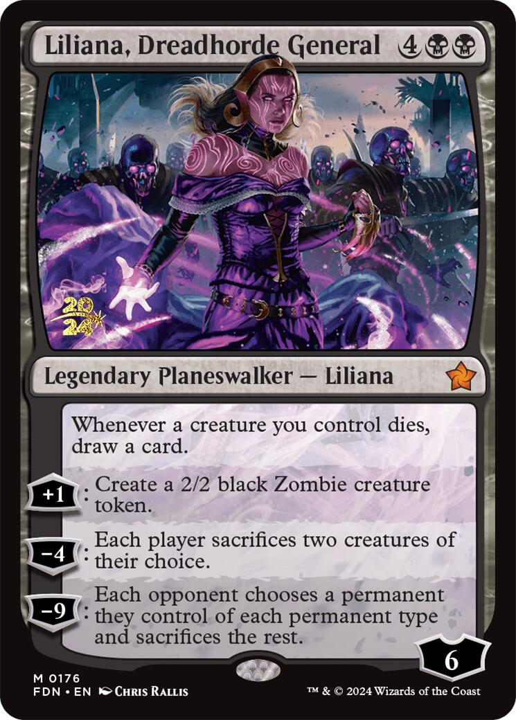 Liliana, Dreadhorde General [Foundations Prerelease Promos] | Clutch Gaming