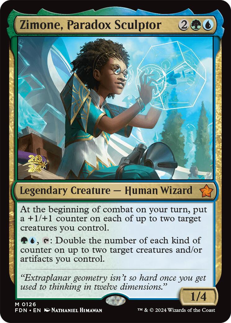 Zimone, Paradox Sculptor [Foundations Prerelease Promos] | Clutch Gaming