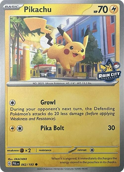 Pikachu (062/193) (Rain City Showcase) [Miscellaneous Cards] | Clutch Gaming