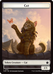 Spirit // Cat (0001) Doubled-Sided Token [Foundations Tokens] | Clutch Gaming