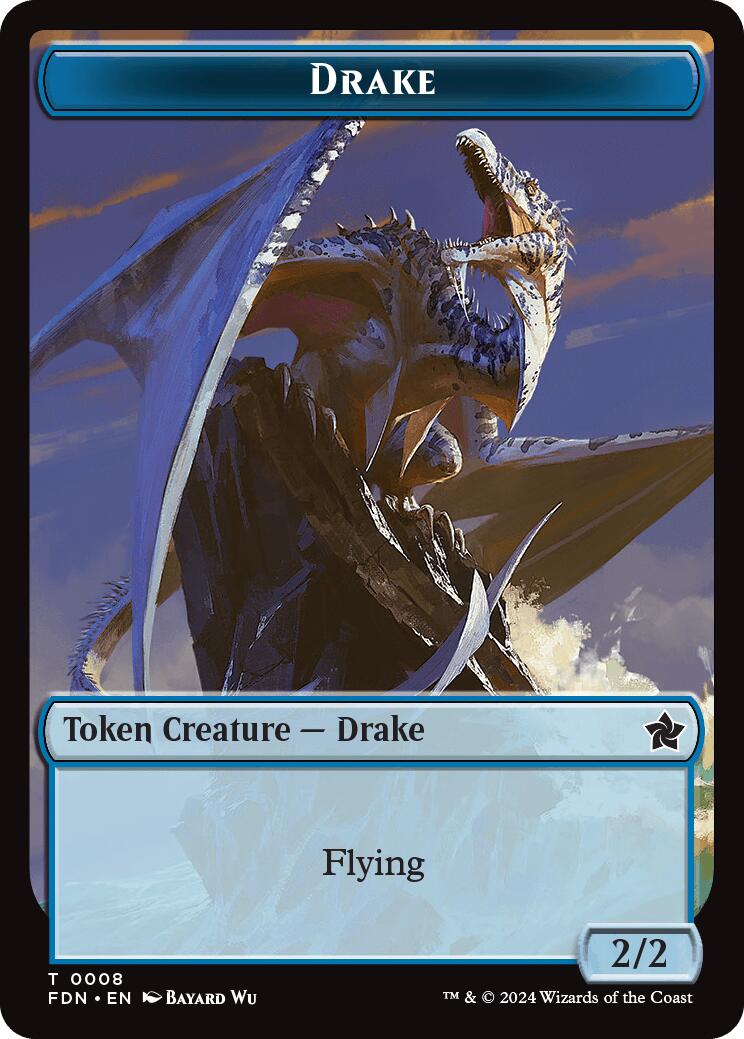 Drake // Goblin Doubled-Sided Token [Foundations Tokens] | Clutch Gaming