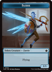 Faerie // Fish Doubled-Sided Token [Foundations Tokens] | Clutch Gaming