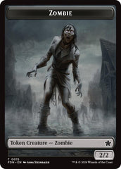 Zombie // Insect Doubled-Sided Token [Foundations Tokens] | Clutch Gaming