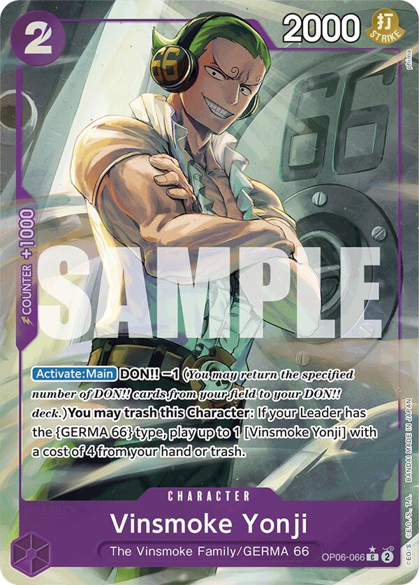 Vinsmoke Yonji (OP06-066) (Full Art) [Premium Booster -The Best-] | Clutch Gaming