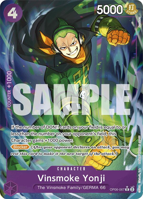 Vinsmoke Yonji (OP06-067) (Full Art) [Premium Booster -The Best-] | Clutch Gaming