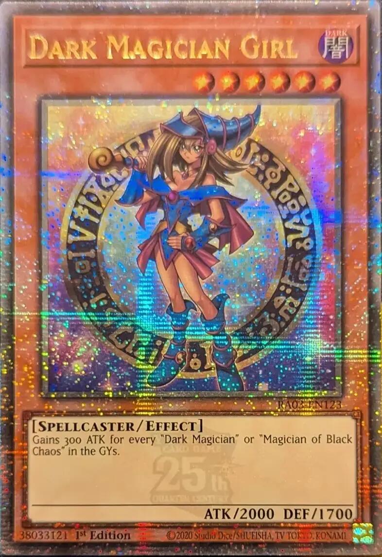 Dark Magician Girl (Quarter Century Secret Rare) (B) [RA03-EN123] Quarter Century Secret Rare | Clutch Gaming