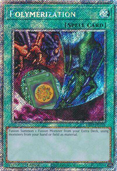 Polymerization (Alternate Art) (Platinum Secret Rare) [RA03-EN051] Platinum Secret Rare | Clutch Gaming