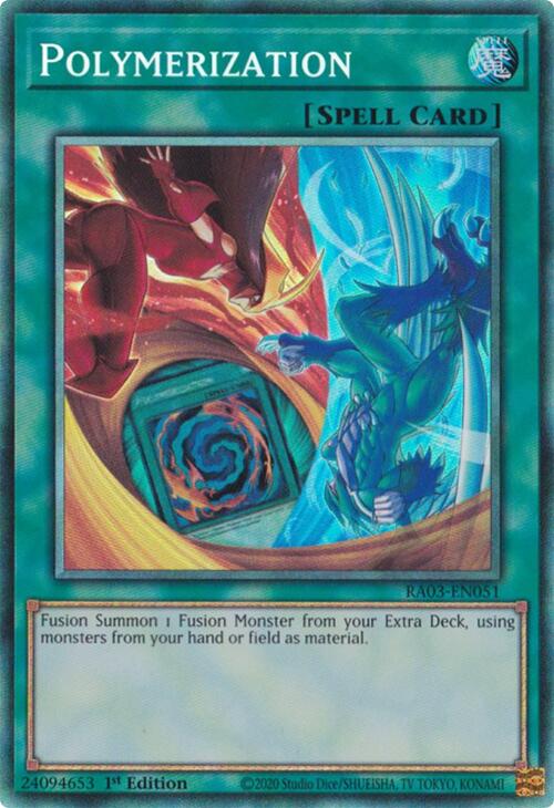 Polymerization (B) (HERO Art) (PCR) [RA03-EN051] Prismatic Collector's Rare | Clutch Gaming