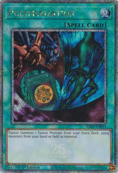 Polymerization (Alternate Art) (Quarter Century Secret Rare) [RA03-EN051] Quarter Century Secret Rare | Clutch Gaming