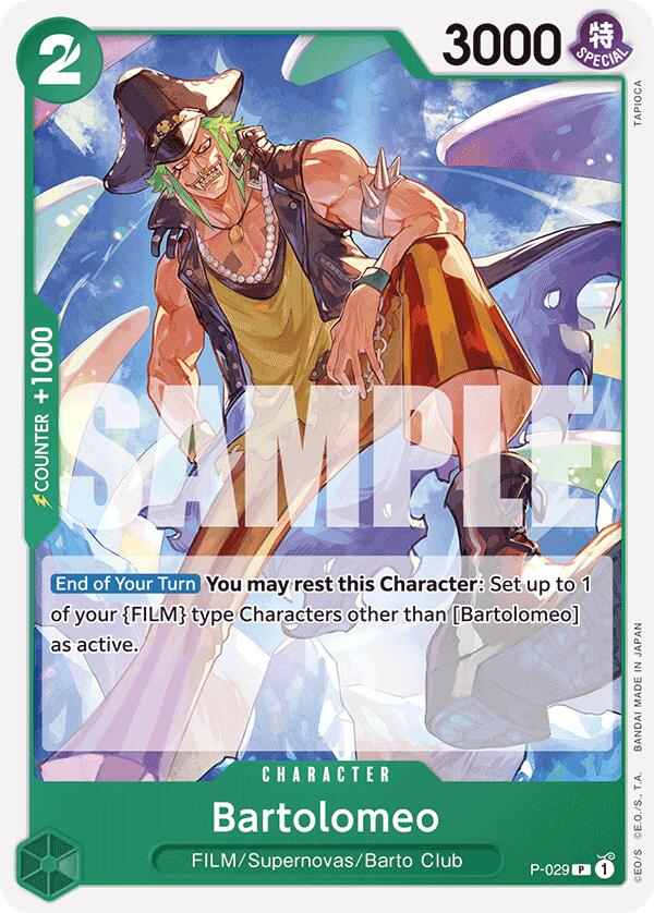 Bartolomeo (P-029) (Reprint) [Premium Booster -The Best-] | Clutch Gaming