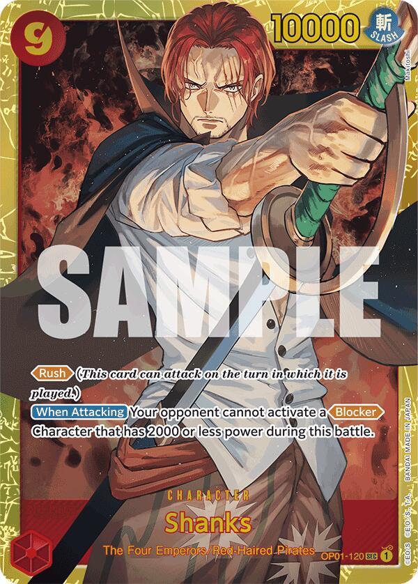 Shanks (OP01-120) (Reprint) [Premium Booster -The Best-] | Clutch Gaming