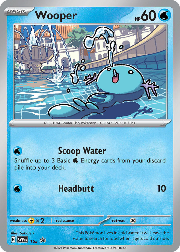 Wooper (155) [Scarlet & Violet: Black Star Promos] | Clutch Gaming