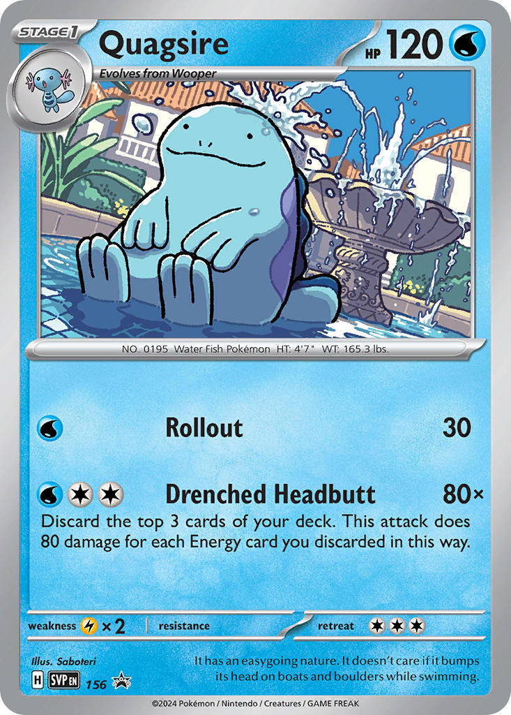 Quagsire (156) [Scarlet & Violet: Black Star Promos] | Clutch Gaming