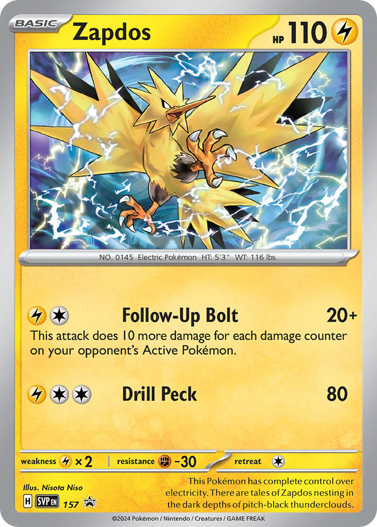 Zapdos (157) [Scarlet & Violet: Black Star Promos] | Clutch Gaming