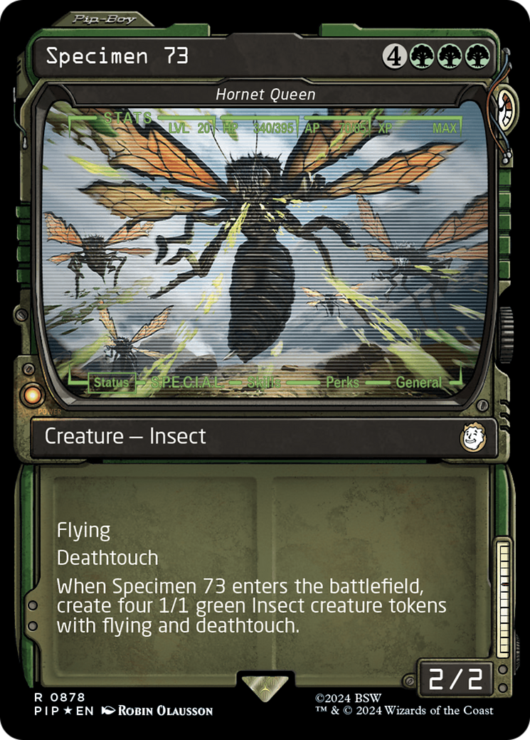 Specimen 73 - Hornet Queen (Showcase) (Surge Foil) [Fallout] | Clutch Gaming