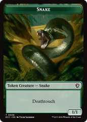 Zombie // Snake Double-Sided Token [Lorwyn Eclipsed Tokens] | Clutch Gaming