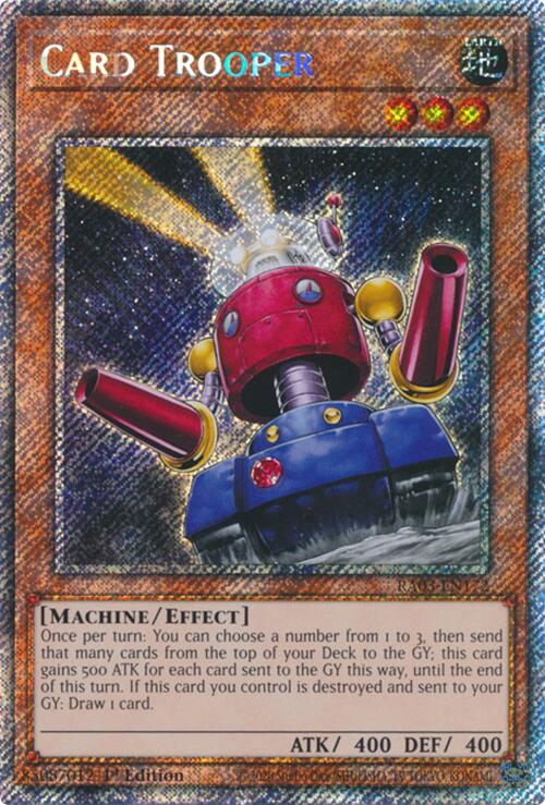 Card Trooper (Platinum Secret Rare) [RA03-EN172] Platinum Secret Rare | Clutch Gaming