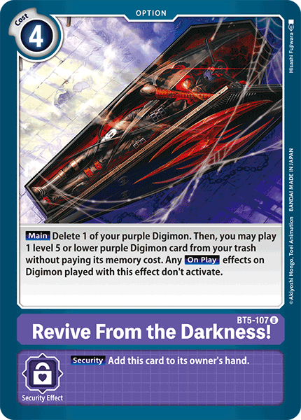 Revive From the Darkness! [BT5-107] [Battle of Omni] | Clutch Gaming