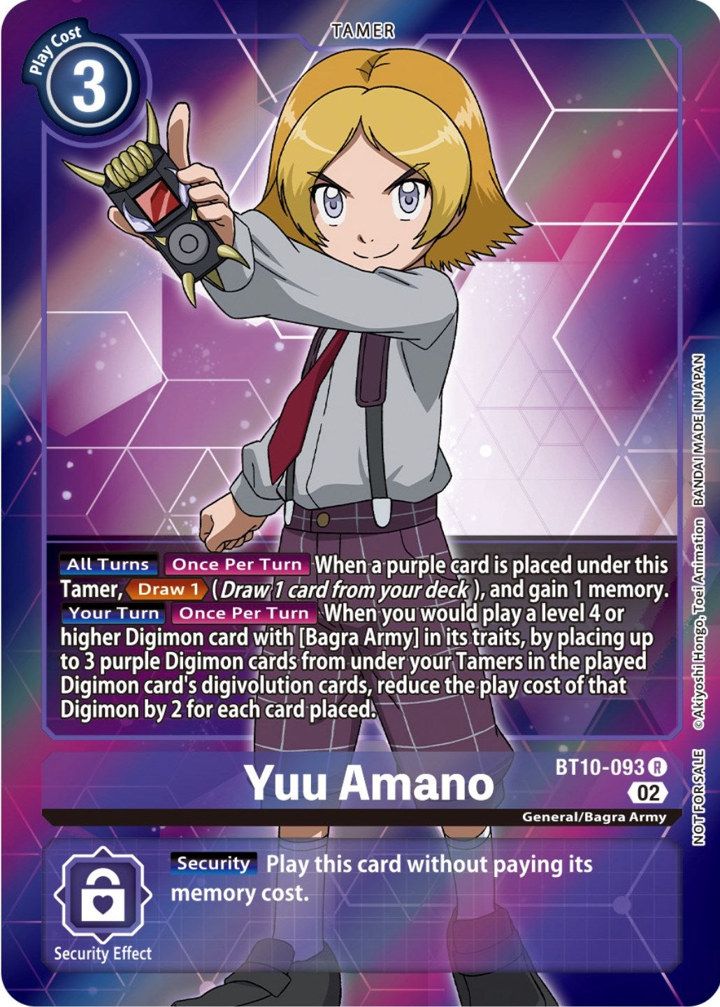 Yuu Amano [BT10-093] (Box Topper) [Xros Encounter] | Clutch Gaming