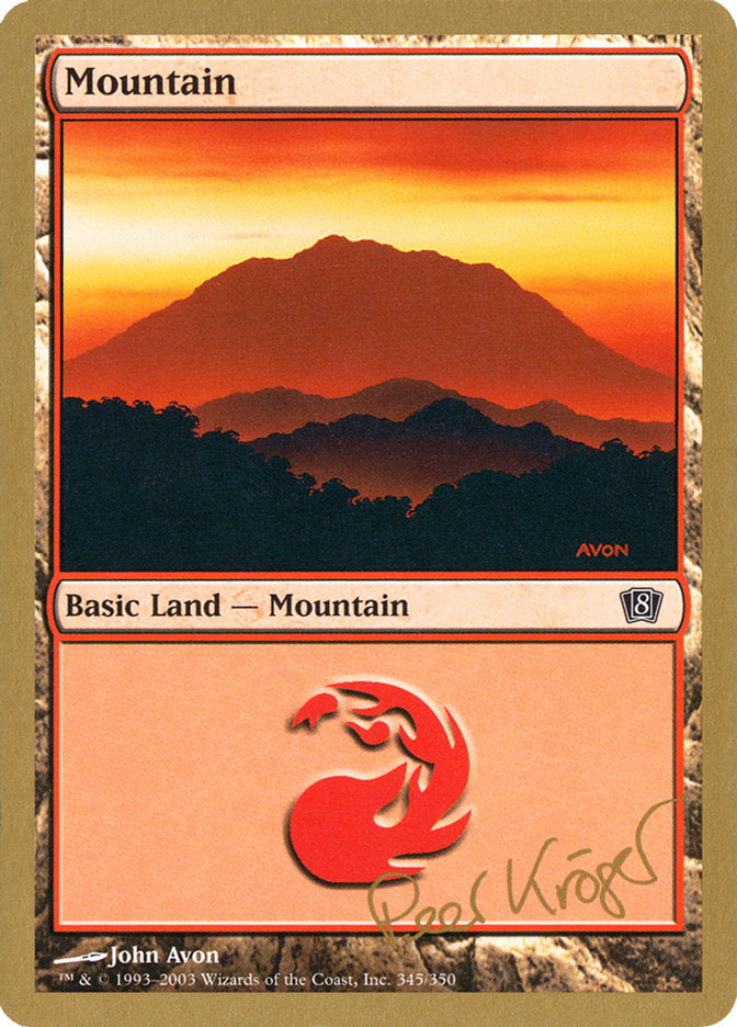 Mountain (pk345) (Peer Kroger) [World Championship Decks 2003] | Clutch Gaming