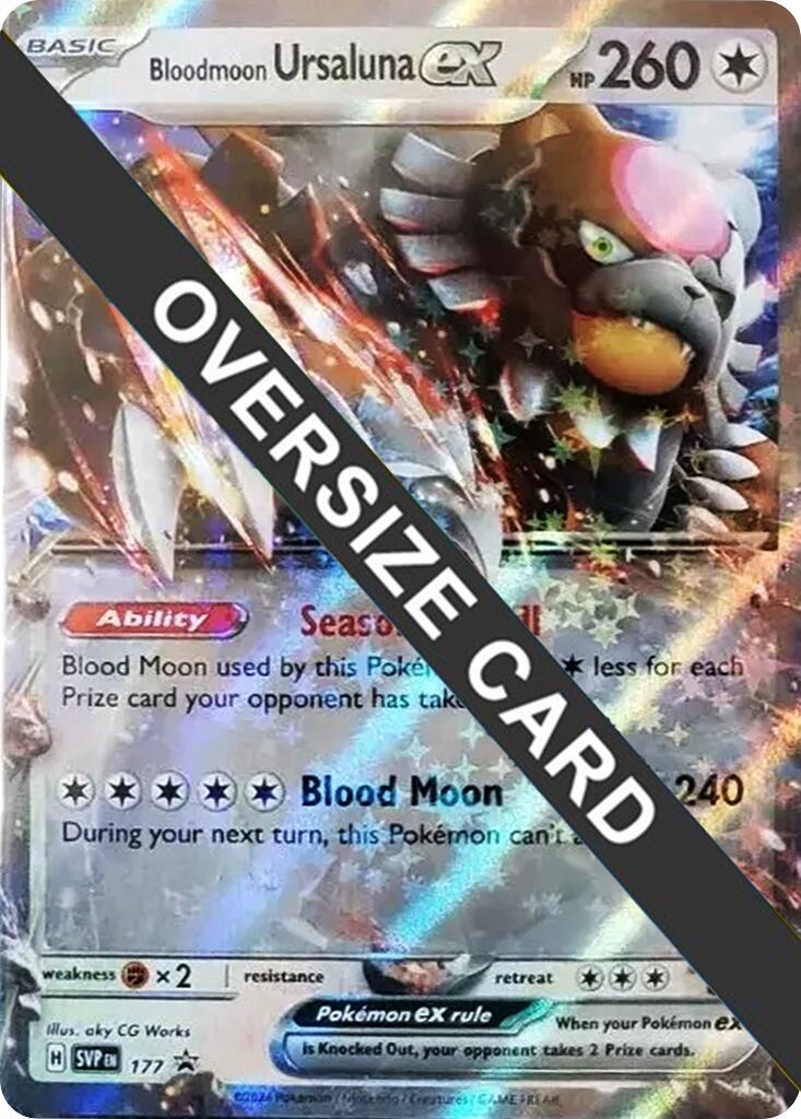 Bloodmoon Ursaluna ex (177) (Jumbo Card) [Scarlet & Violet Promo Cards] | Clutch Gaming