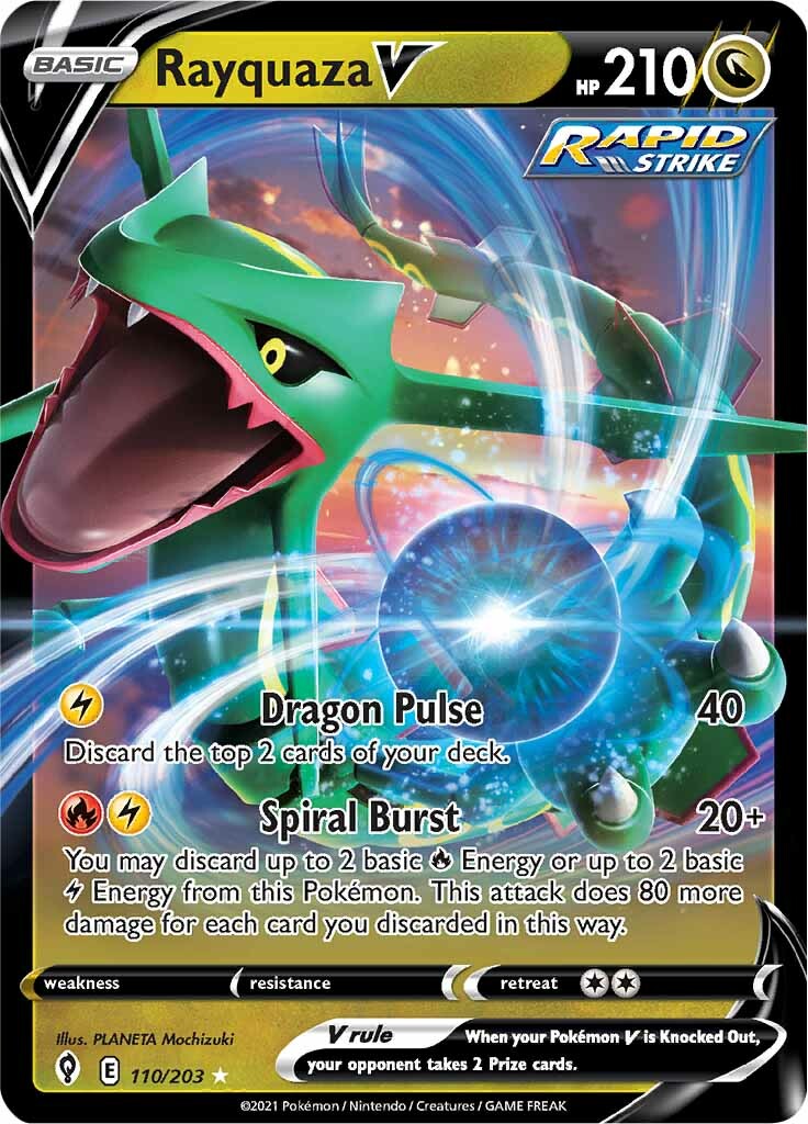 Rayquaza V (110/203) [Sword & Shield: Evolving Skies] | Clutch Gaming