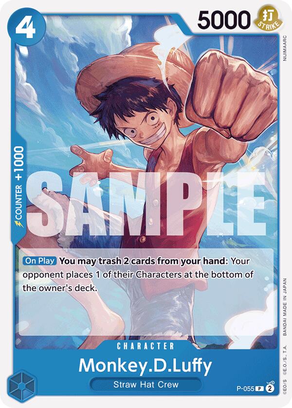 Monkey.D.Luffy (P-055) (Reprint) [Premium Booster -The Best-] | Clutch Gaming